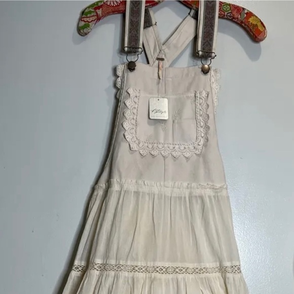 ✨SOLD✨ NEW FP TRAILS END VINTAGE-INSPIRED LACE TIERED SHIRT-ALL (S) - Picture 6 of 13